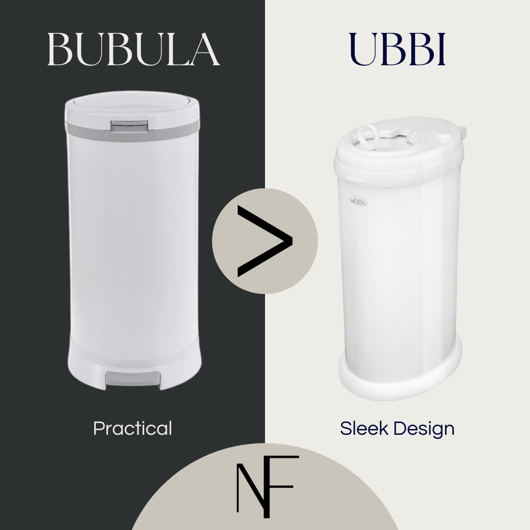 Ubbi vs. Bubula Diaper Pail Showdown